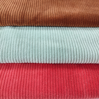 Kain Beludru Garis 90% Poliester 10% Spandex Dicelup Velour Beludru
