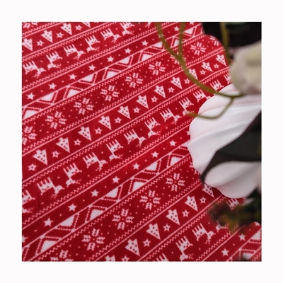 150D/288F Micro Fleece Fabric Bernapas 250GSM Polyester Custom Pattern