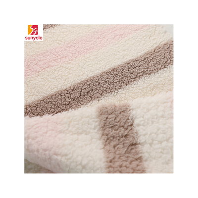 Knit Plush Fleece Velveteen Fabric 220gsm Untuk Sofa