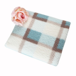 Polyester Sherpa Fleece Fabric Efek Hangat Dapat Disesuaikan