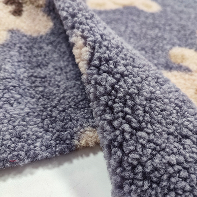 Teddy Bear Sherpa Fleece Fabric 330 Gsm 100% Polyester Bear Dicetak