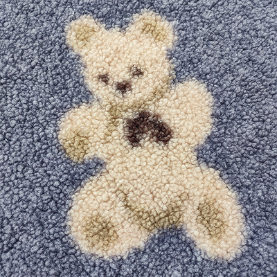 Teddy Bear Sherpa Fleece Fabric 330 Gsm 100% Polyester Bear Dicetak