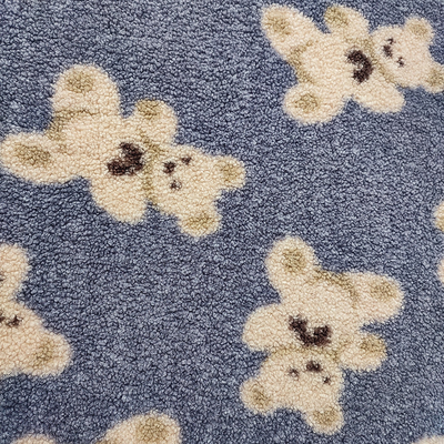 Teddy Bear Sherpa Fleece Fabric 330 Gsm 100% Polyester Bear Dicetak