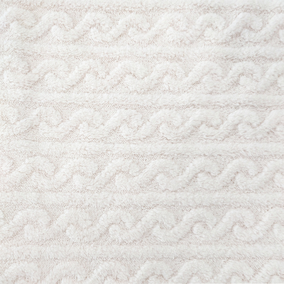 Selimut Putih Plush Shu Velveteen Fabric 270 GSM Soft Sherpa Untuk Piyama Musim Dingin