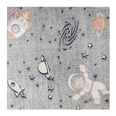 100% Polyester Flanel Fleece Fabric 150D 350gsm Untuk Tempat Tidur Selimut Hangat