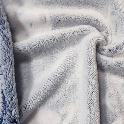 100% Polyester Flanel Fleece Fabric 150D 350gsm Untuk Tempat Tidur Selimut Hangat