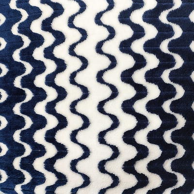 Cationic Jacquard Flanel Fleece Fabric 260gsm Untuk Pakaian Tekstil Rumah Selimut Hangat