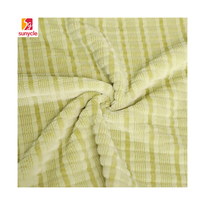 Cationic Sheared Flanel Fleece Fabric 280gsm 150D Untuk Selimut Mainan Piyama