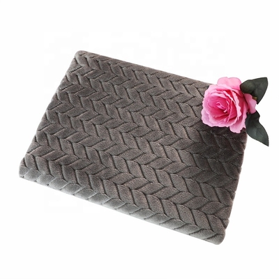 Jacquard 250gsm Kain Flanel Lembut 150D Untuk Selimut Hangat