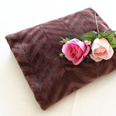300gsm 150D 288F Selimut Kain Bulu Disikat Untuk Tas Tempat Tidur