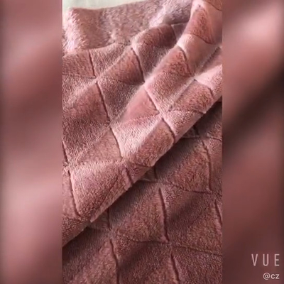 Kain Bulu Flanel Lembut Disikat 280gsm Untuk Set Piyama
