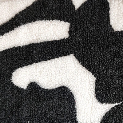 650gsm 100% Polyester Soft Sherpa Fleece Fabric Untuk Jaket Tas Tangan Dicelup Benang