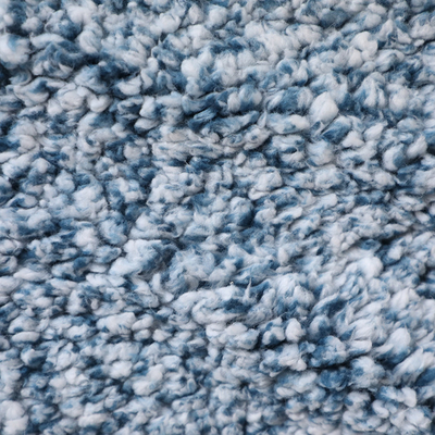 Blue Shu Velveteen Fabric 180gsm 100% Polyester Satu Sisi Belakang Untuk Mantel Piyama