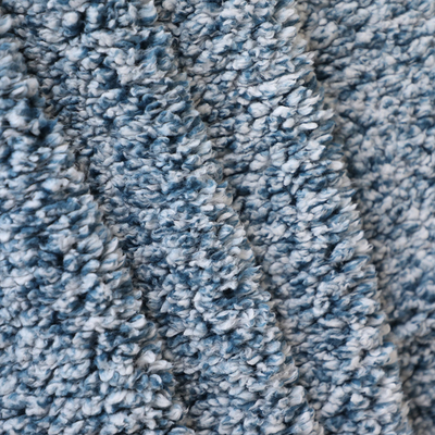 Blue Shu Velveteen Fabric 180gsm 100% Polyester Satu Sisi Belakang Untuk Mantel Piyama