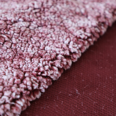 Blue Shu Velveteen Fabric 180gsm 100% Polyester Satu Sisi Belakang Untuk Mantel Piyama