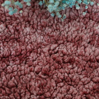 Blue Shu Velveteen Fabric 180gsm 100% Polyester Satu Sisi Belakang Untuk Mantel Piyama