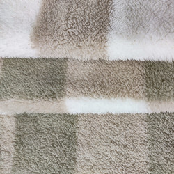 Plaid Printed Shu Velveteen Fabric 100% Polyester 280gsm