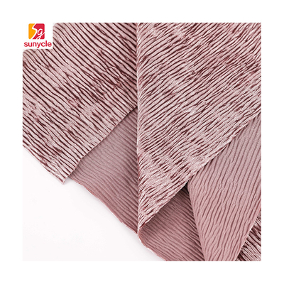 Kain Beludru Korea Lipit Crinkle Padat Rajutan 260gsm