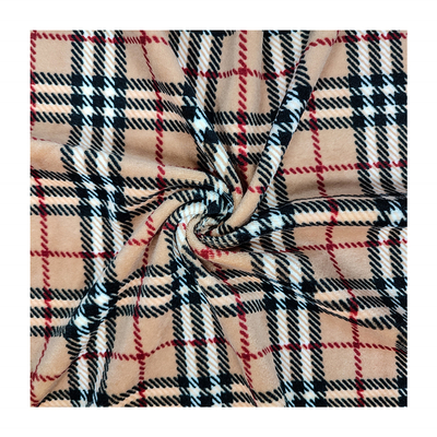240gsm Kain Flanel Super Lembut 288F Polyester Spandex Untuk Penutup Sofa Sepatu