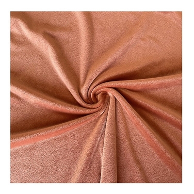 Spandex Polyester Warna Solid Kain Super Lembut Coral Red Double Side