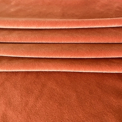 Spandex Polyester Warna Solid Kain Super Lembut Coral Red Double Side