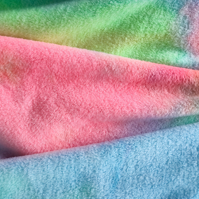 Tie Dyed 340gsm Kain Flanel Disikat 150D 288F