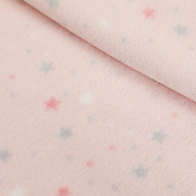 100% Polyester Soft Brushed Polyester Fabric Dicetak Dua Sisi