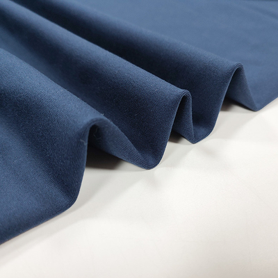 100% Cotton Interlock Fabric 250gsm Warna Solid Untuk Pakaian Olahraga
