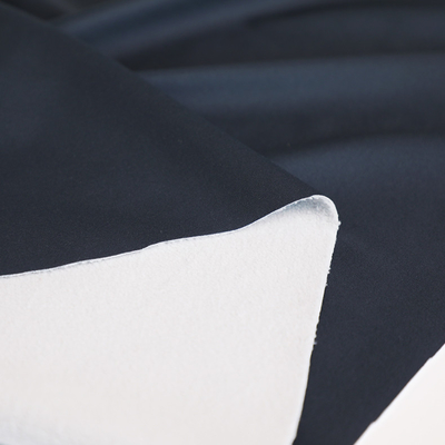 Kain Tekstil Rumah Hitam Dan Putih Berikat 288F Jacquard Micro Polar Fleece